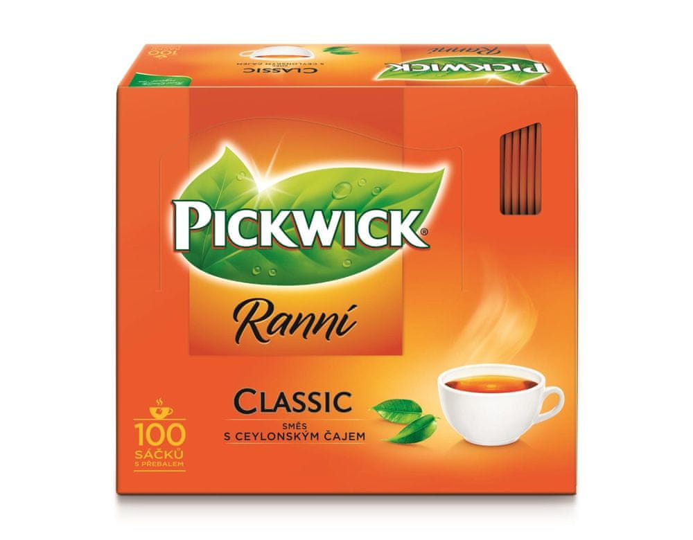 Pickwick Čierny čaj Ranný, 100 x 1,75 g